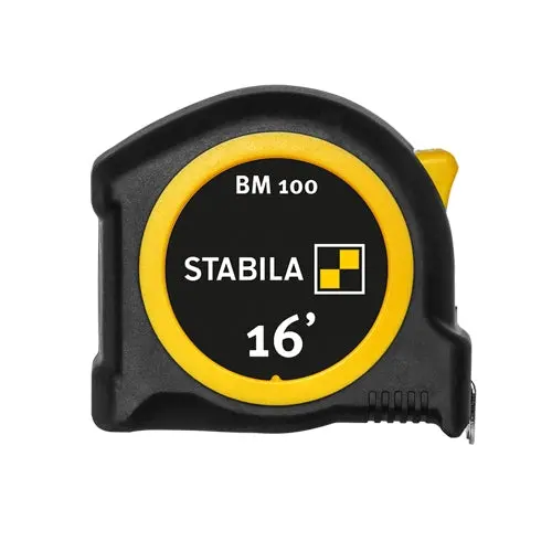 Stabila Bm 100 Pocket Tape Measure – 16 Ft, Imperial Scale 1