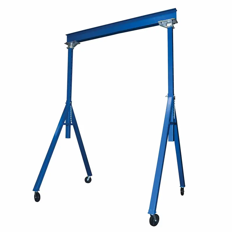Vestil Ahs-4-15-12 Adjustable Steel Gantry Crane – 4,000 Lb Capacity, 15' X 12' Span 1